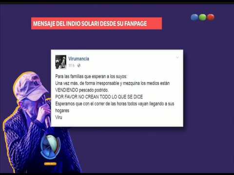 Mensaje del Indio Solari desde su fanpage - Telefe Noticias