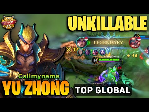 UNKILLABLE! Yu Zhong Perfect Gameplay [ Top Global Yu Zhong Best Build ] Callmyname - MLBB