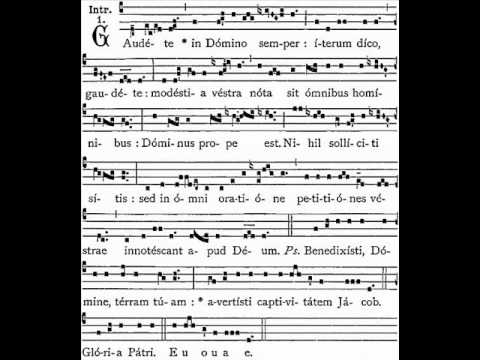 Dominica III Adventus - Introitus - Gaudete in Domino