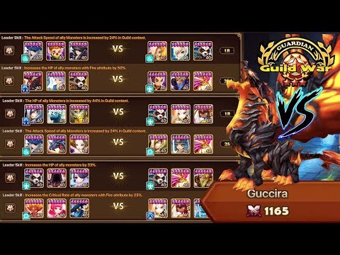 Top Tier G3 Guild War vs Guccira - Summoners War