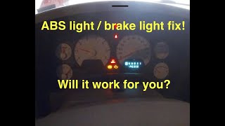 ABS light and brake light fix