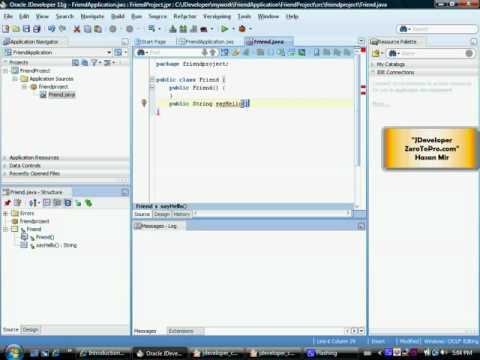 Oracle Developer Creating Your First Java Class