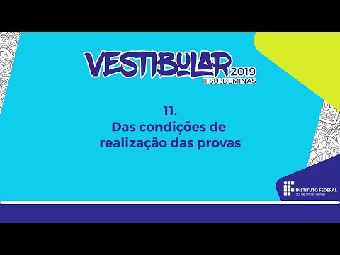 Vestibular 2019 IFSULDEMINAS - Edital em LIBRAS - #11
