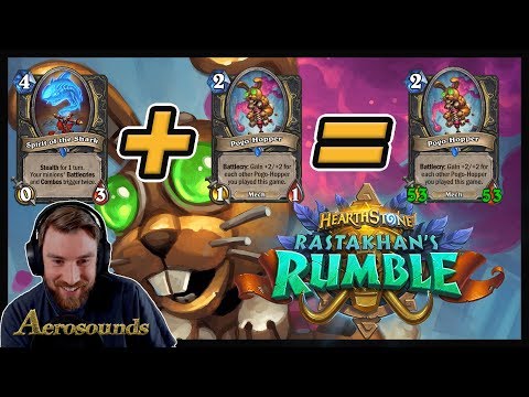Pogo Hopper Rogue With Spirit of The Shark! Rastakhan's Rumble Hearthstone