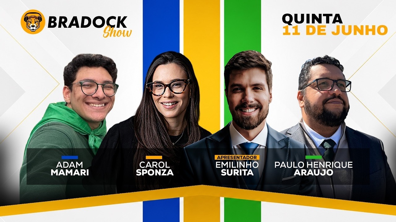 Bradock Show 11/06/26 - Emilinho, Carol Sponza, Adam Mamari e Paulo Henrique Araujo