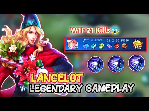 WTF 21 KILLS?! | LANCELOT CRAZY OUTPLAYS | LANCELOT GAMEPLAY | MLBB