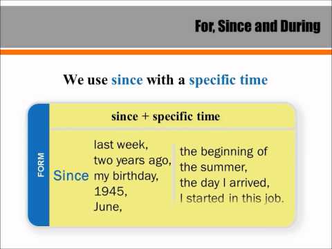 For since and during.wmv