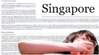 Reading the Entire Singapore Wikipedia Page