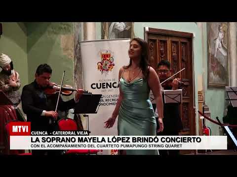 La soprano Mayela López en la Catedral Vieja de Cuenca