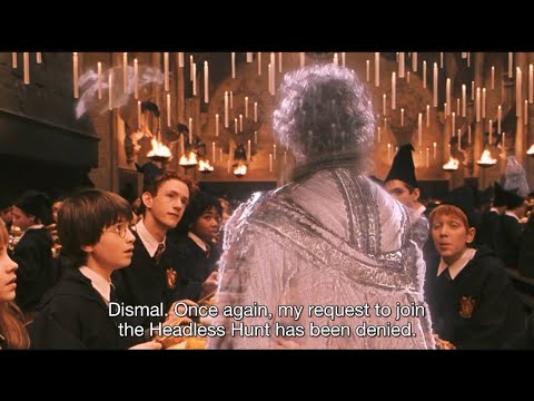 Harry meets headless Nick at first feast of Hogwarts | Harry Potter and the Sorcerer's Stone