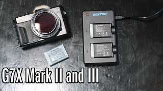 Beston Canon G7X Battery Replacement for MII and MIII