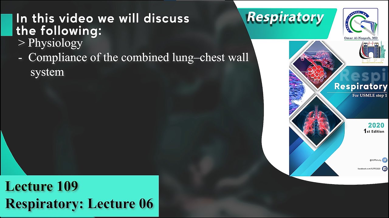 Compliance of the combined lung–chest wall system