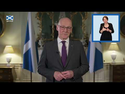 First Minister, John Swinney, wishes everyone a happy Hogmanay