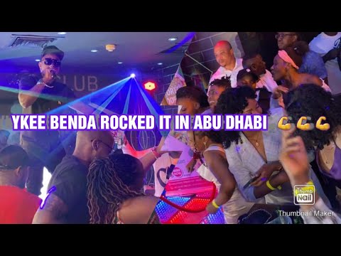 YKEE BENDA  ROCKED IT WHILE PERFORMING IN ABU DHABI  CUBES CLUB #hitsupug #ykeebenda #ugandanmusic
