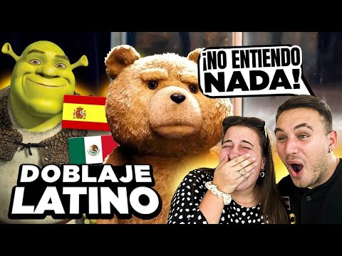 , title : '🇪🇸 REACCIÓN a DOBLAJE LATINO vs ESPAÑOL 🇲🇽 TED 2 y SHREK 😱 **NO entiendo NADA!!!**'