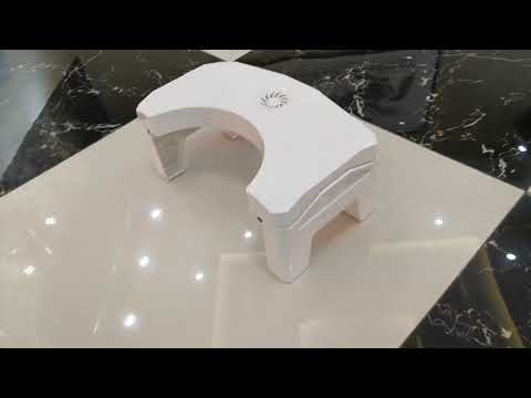 Perfect Posture Plastic Squat Potty Step Stool for Western Toilet Commode Chair