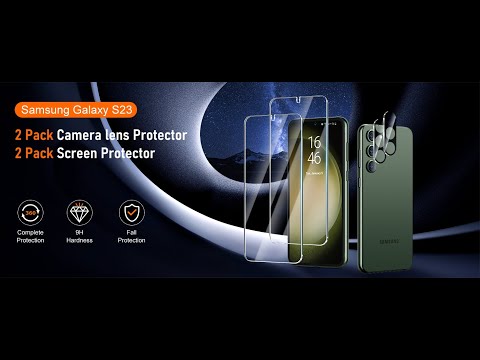 UniqueMe Screen Protector + Camera Lens Protector for Samsung installation video