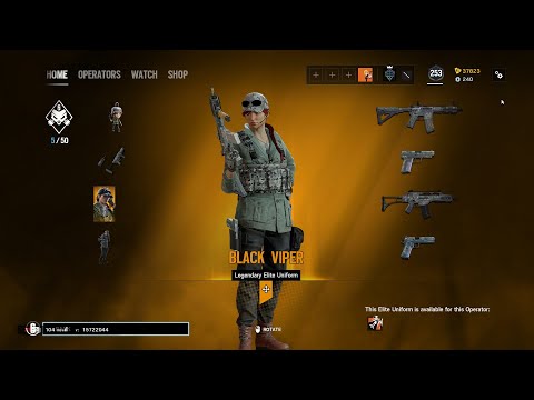Black Viper Legendary Ash Elite in FREE Outbreak Pack 2021 | Rainbow Six Siege | North Star