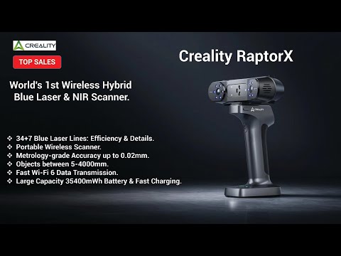 Creality Raptor X 3D Scanner Review | Scanning Mustang | CR Scan Raptor X and Otter.