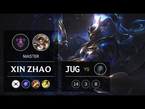 Xin Zhao Jungle vs Kindred - KR Master Patch 9.6