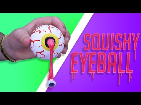 DIY SQUISHY SLIME EYEBALL!? - Make your own GRUESOME GIFT eyeball for HALLOWEEN! Video