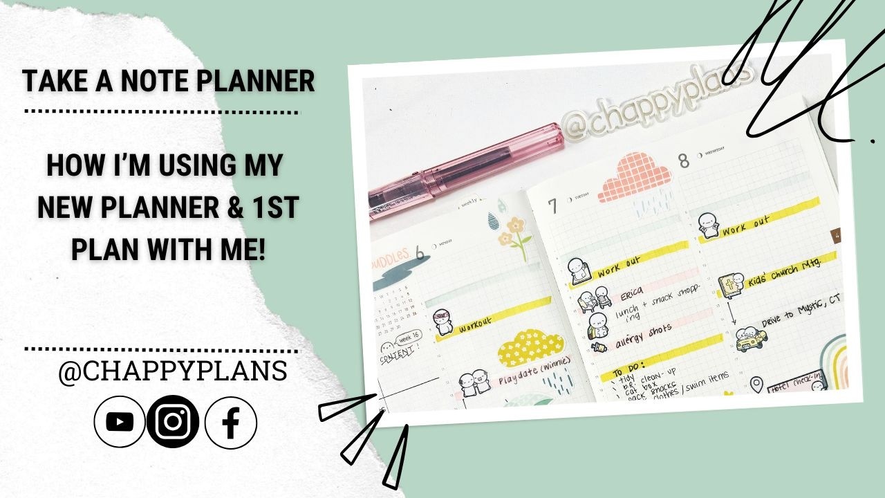 MY NEW PLANNER! HOW I’M USING MY TAKE A NOTE, AND CHATTY PLAN WITH ME!