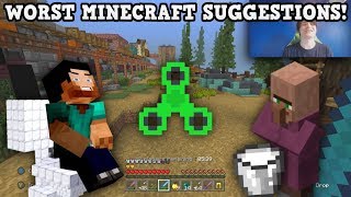 THE WORST MINECRAFT SUGGESTIONS OF 2017