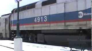 preview picture of video 'Metro-North Railroad Passenger Train at Port Jervis, NY Station'