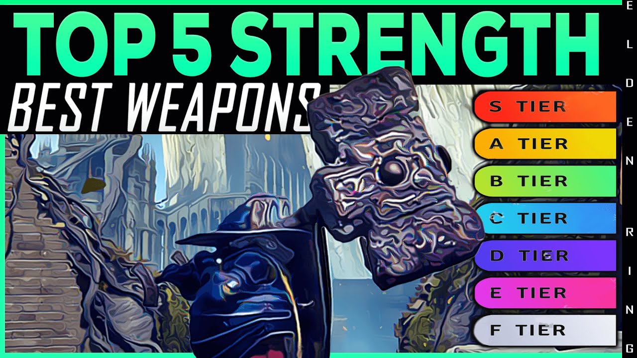 Elden Ring TOP 5 BEST STRENGTH WEAPONS Best Great Hammers Patch 1.06
