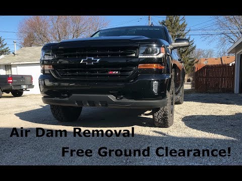 Silverado mods: Air Deflector Removal and Leveling Kit Review