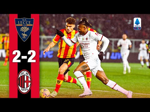 Leão and Calabria for a draw |  Lecce 2-2 AC Milan | Highlights Serie A