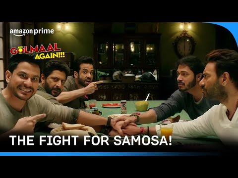 The Samosa Fight 🤤 | Golmaal Again | Prime Video India