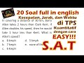 TPS UTBK 2020 - 20 Soal Kecepatan, Jarak, dan Waktu full dalam Bahasa Inggris TPS UTBK 2020 - 20 Soal Kecepatan, Jarak, dan Waktu full dalam Bahasa Inggris