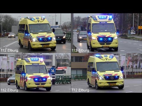 [Dagcompilatie][Rijopleiding]ambulances met spoed naar en van het Isala ziekenhuis in Zwolle