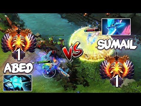 RANK 1 Abed Storm Spirit vs RANK 1 SumaiL Leshrac - EPIC Mid Battle Dota 2 Patch 7.23