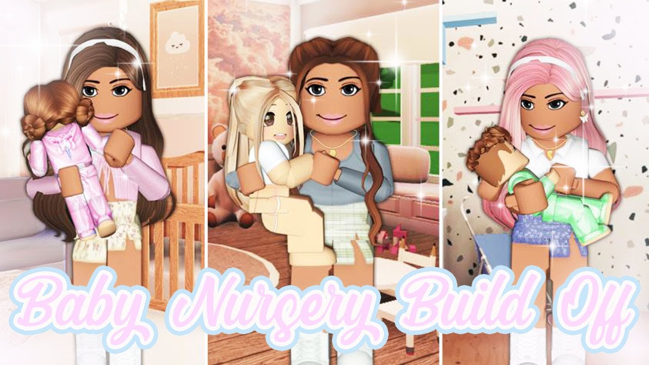 Bloxburg | Baby Nursery Build Off with Amberry and Phoeberry!