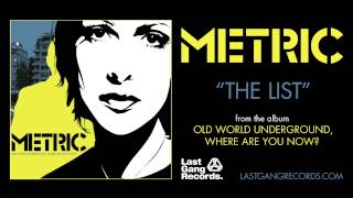 Metric - The List