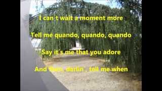 Download lagu Quando,Quando,Quando With Lyrics mp3