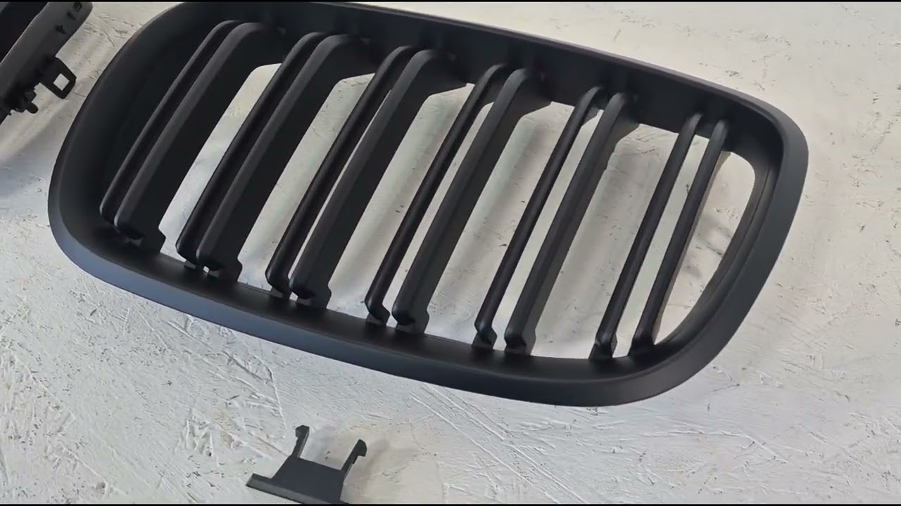 BMW X6 E71 2008–2014 гг. Ноздри M-Look (черный матовый) Video 1