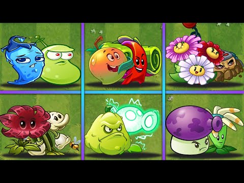 Random 6 PAIR Best Team Plants - Who Will Win? - PvZ 2 Team Plants Battlez