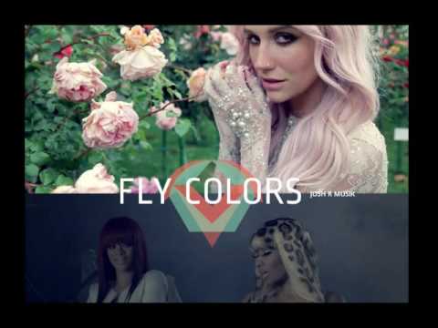 Kesha Vs Nicki Minaj Ft Rihanna - Fly Colors (Josh R Mashup Remix) (PITCHED)
