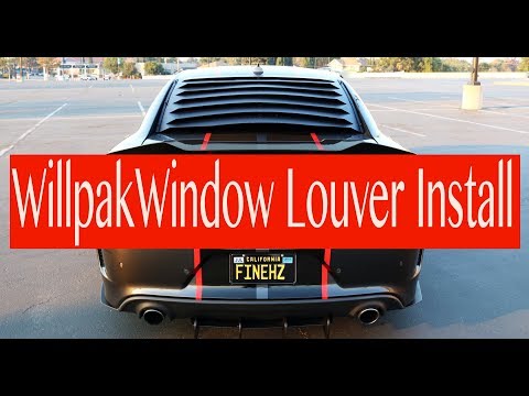 Willpak Window Louver Install 2015+ Charger! (DIY) EASY!