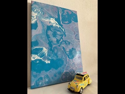 Chameleon Cells Technique | Fluid Art | Sky