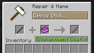 can u make a debug stick in survival?
