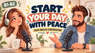 Start Your Day With Peace | Easy English Conversation Podcast | Real English Listening (B1-B2)