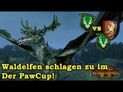 Waldelfen schlacht um sich! - Waldelfen im PawCup -  Total War: Warhammer 2 deutsch
