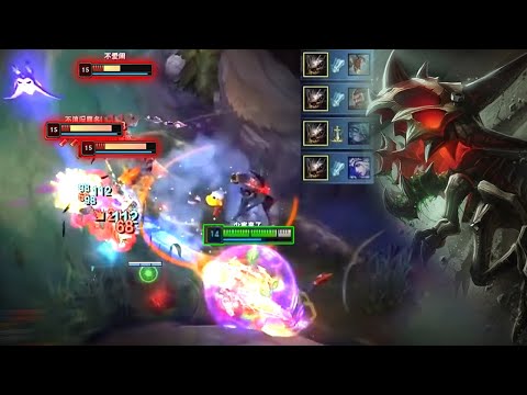 Rank 1 Kog'maw : 1v9 SUPER MACHINE GUN - Engsub
