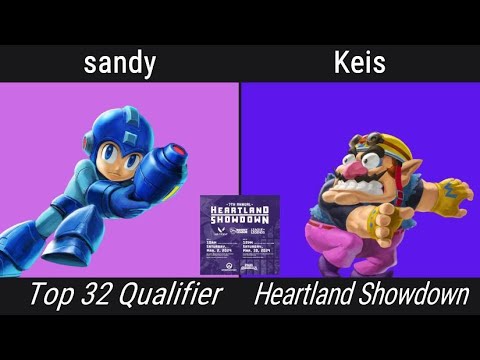 Heartland Showdown 2024 Top 32 Qualifier - sandy (Mega Man) vs Keis (Wario) - Side Stream