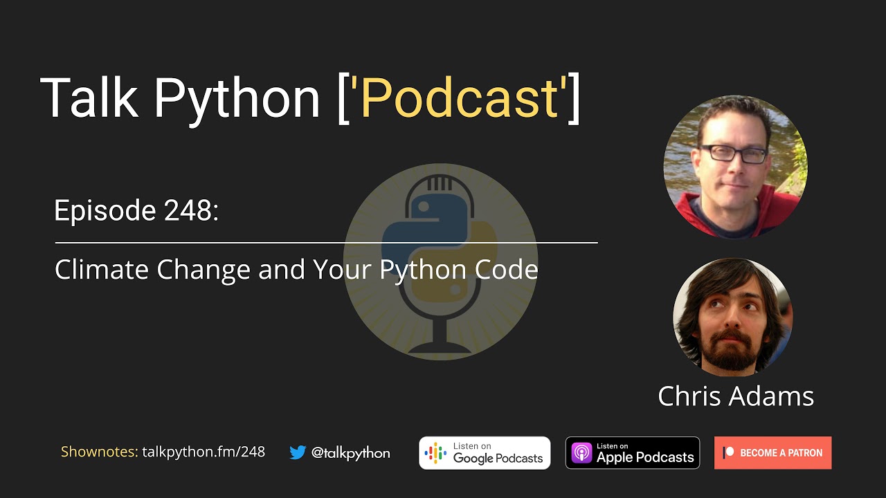 #248 Climate Change and Your Python Code