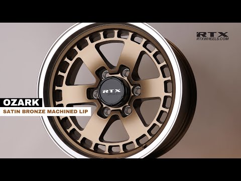 Ozark Satin Bronze Machined Lip | RTX Wheels